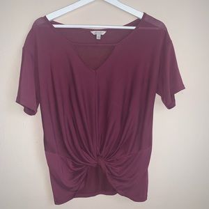 Lucky brand knot top in the color mauve